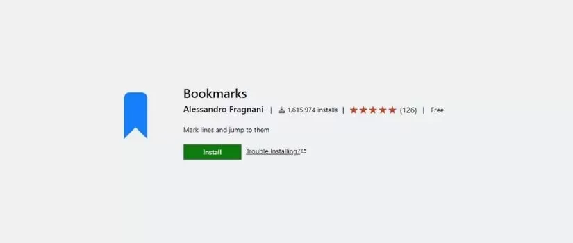 Extensões VSCode - Bookmarks