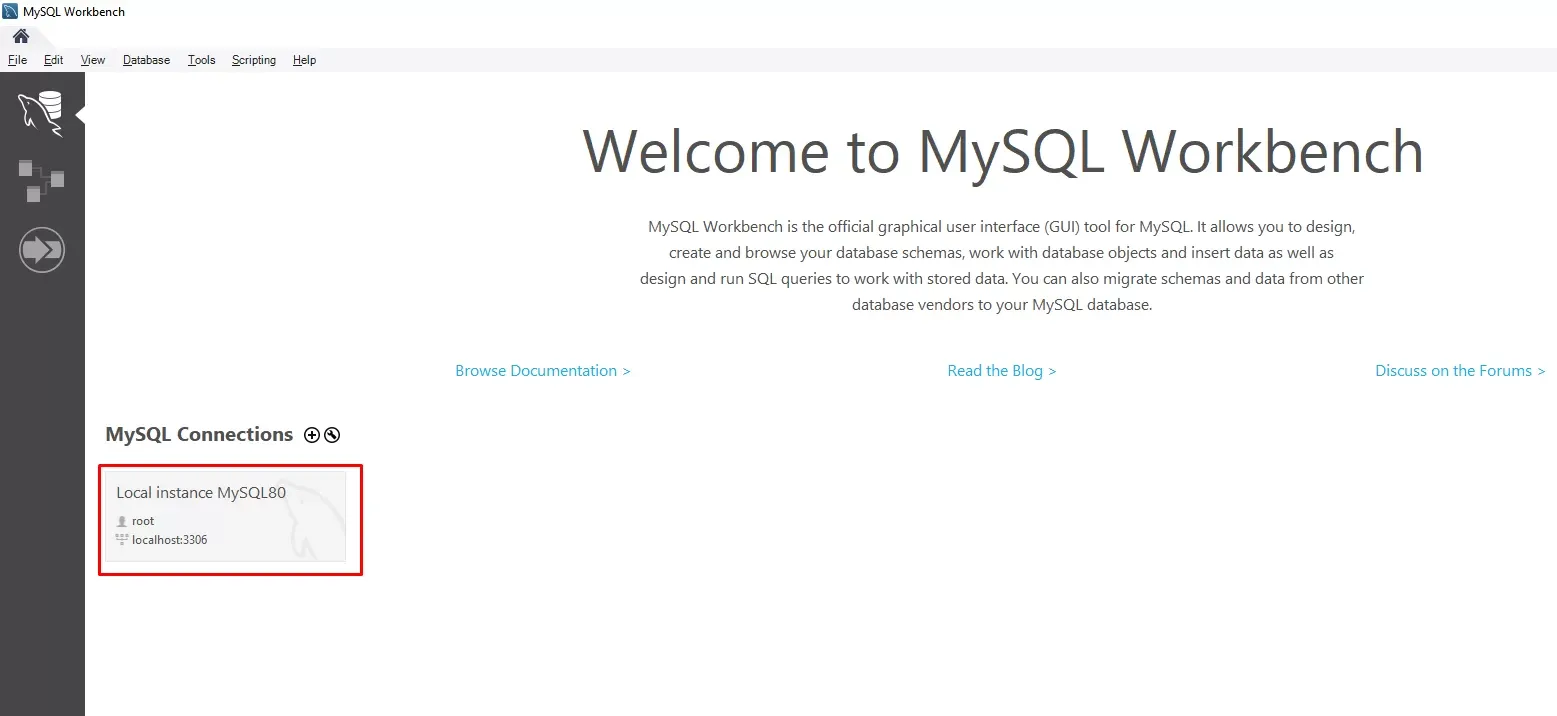 Instalar MySQL Workbench