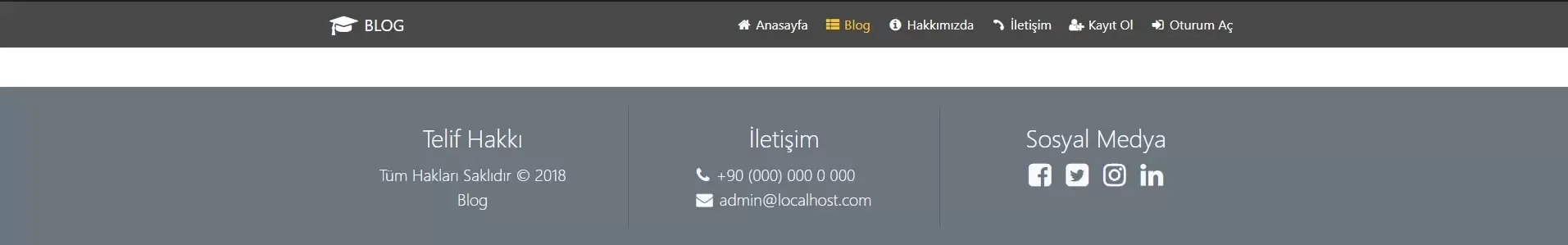 Navbar Utilizando BootStrap