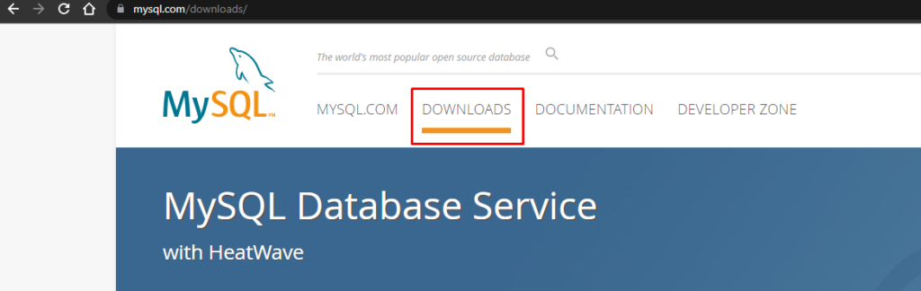 Instalar MySQL - Download