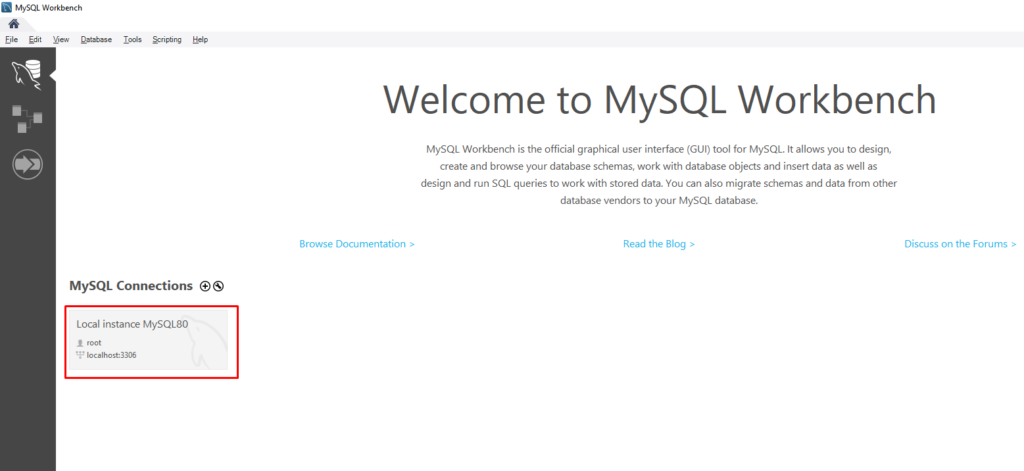 Instalar MySQL Workbench