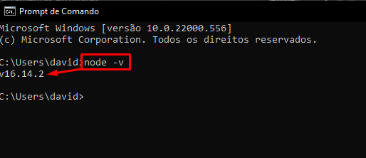 Node.js no prompt de comando